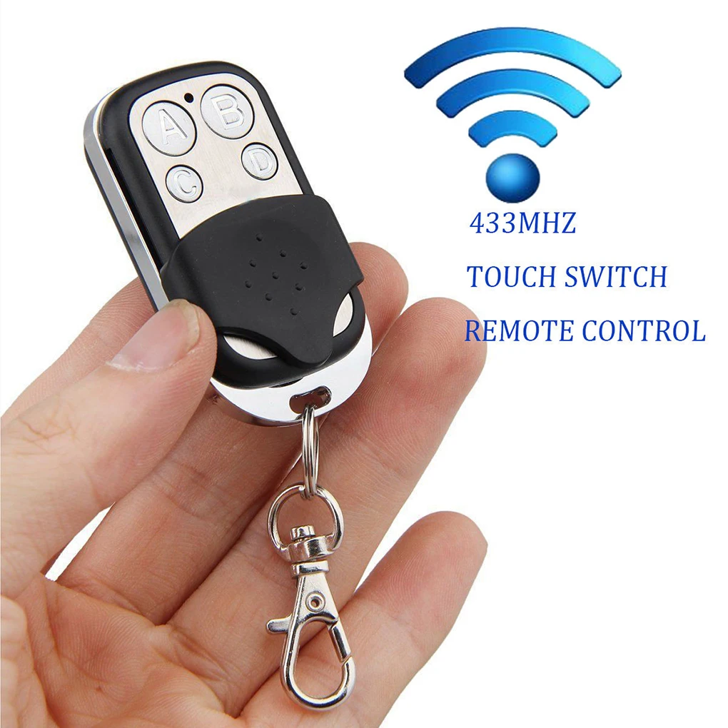 RF Remote Control 433 MHz 4-Channel Wireless Remote Control Key Controller for Electric Gate Door