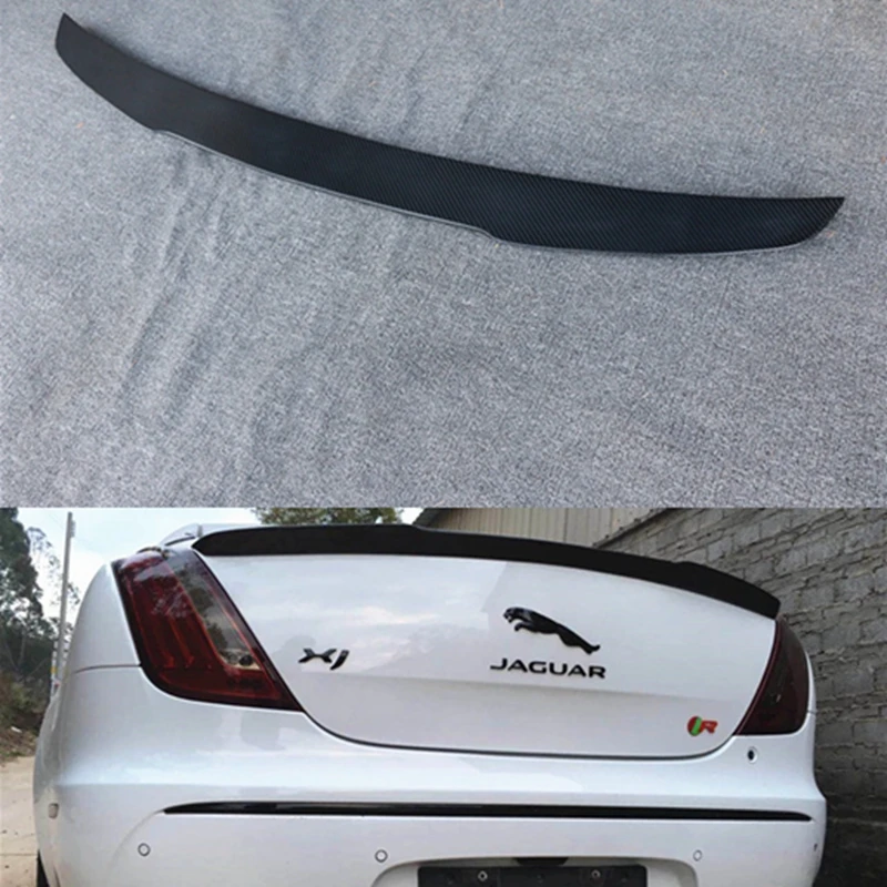 Carbon Fiber Car Rear Trunk Boot Spoiler Rear Roof Wing for Jaguar XJ 2011-2017 Car Styling