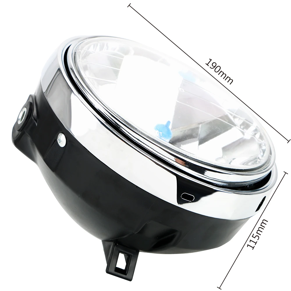 12V Motorcycle Headlight for Honda Hornet 600 900 CB400 Suzuki Robber 74A 77A Kawasaki BMW Halogen Lights Headlamp Accessories