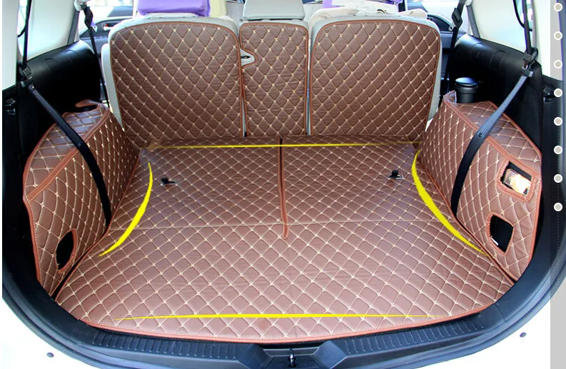 

fiber leather car trunk mat for mazda Premacy mazda5 2010-2018 2017 2016 2015 2014 2013 car accessories