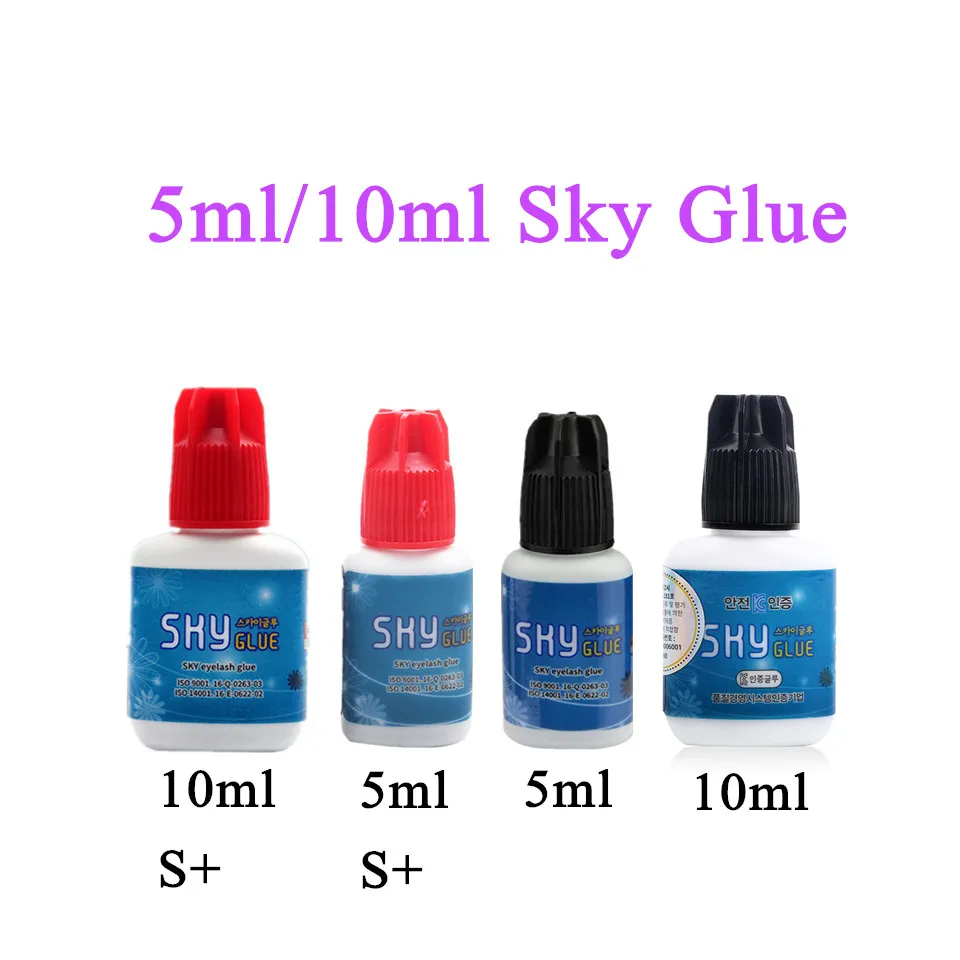 Newcome 1 Fles Korea Sky Lijm Valse Wimper Extension Red Cap Sky Lijm Lady Black Beste Gevoelige Lijm Sterke Lijm lash