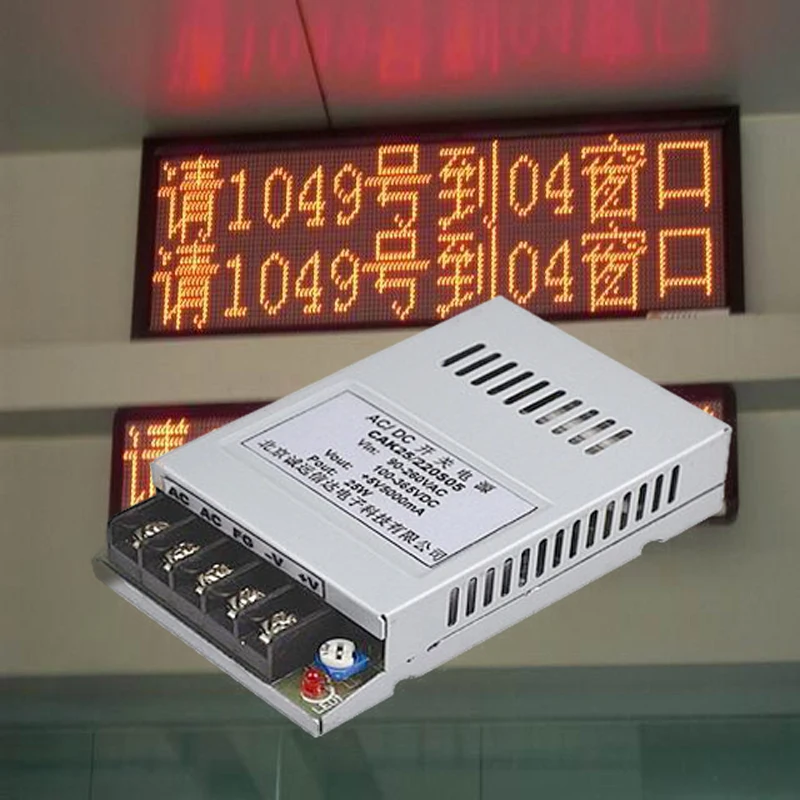Ультратонкий импульсный источник питания 5V4A 5V5A6A 7A со светодиодным окном