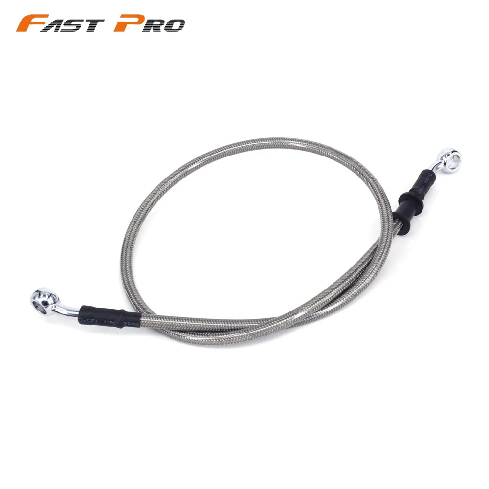 Motorcycle 500mm-2000mm Braided Steel Hydraulic Reinforced Brake Clutch Radiator Oil Cooler Hose Line Pipe Tube 28 Degree Banjo