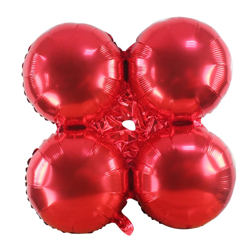 18 inch four-leaf clover balloon hydrogen balloon wedding arch decoration birthday party decoration aluminum foil balloon