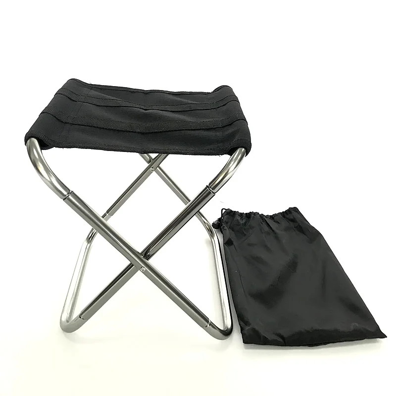 Folding Stool Fishing Stool Portable Camping Stool Aluminum Alloy Portable Travel Hiking Gardening Picnic Beach Barbecue Outdoor