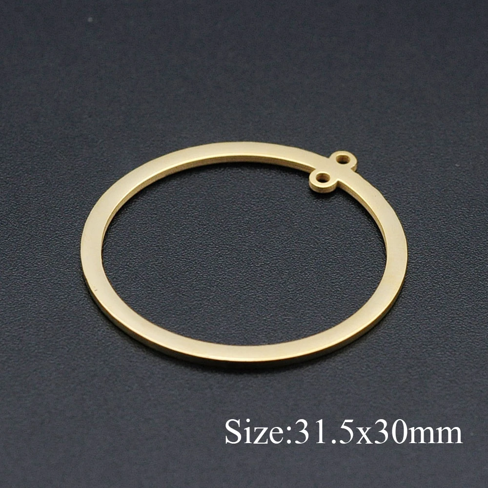 10pcs/lot 316 Stainless Steel Different Geometric DIY Earring Connectors Findings Charm Pendant Wholesale  OEM Order Accepted