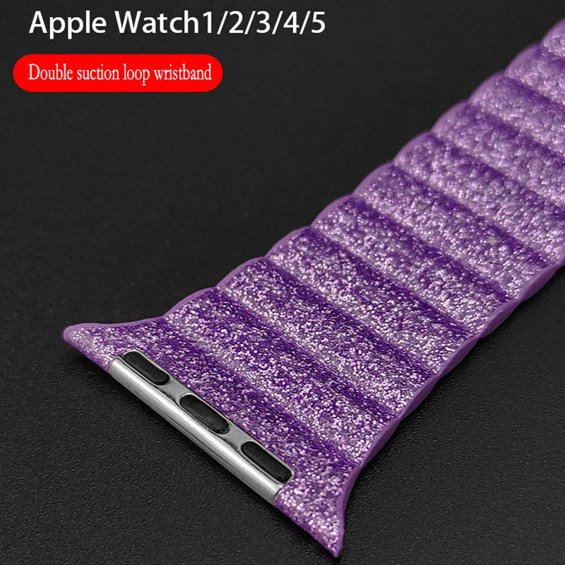 Newest Leather loop strap For apple watch band 44mm 40mm Replacement iWatch series watchbands bracelet 42mm 38mm Wristbands