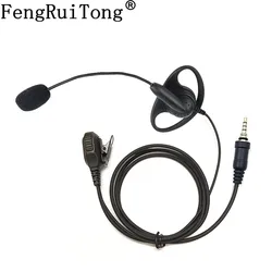 Walkie Talkie Headset Ijzer Clip D Type Mic Stok Tactische Hoofdtelefoon Voor Yaesu Vertex VX-6R VX-7R VX6R VX7R Ft-270 FT-270R VX-127