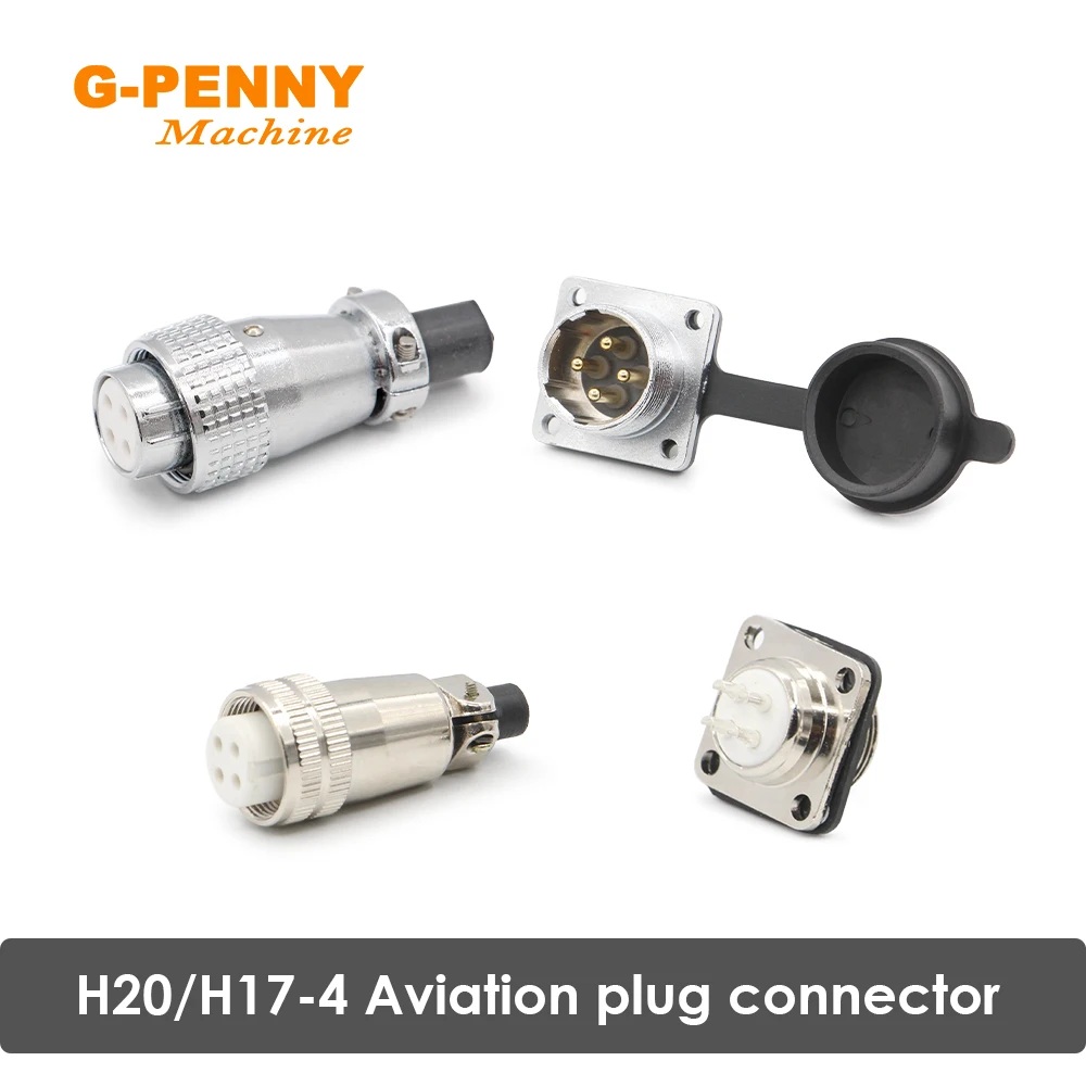 G-Penny Spindle Motor Aviation Plug Air Plug Parts H17-4 H20-4 Engraving Machine Accessories