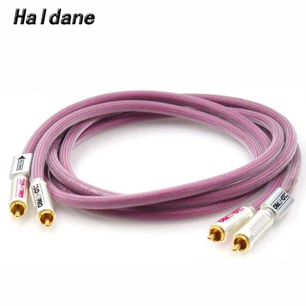 

Haldane Pair HIFI Gold Plated RCA Plug HTP1 PRO RCA XLO Audio Cable CD Amplifier Player Speaker RCA Interconnect Cable