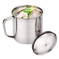 480ml Stainless Steel Travel Camping Mug Beer Whiskey Coffee Tea Handle Cup Kitchen Noodle Cups Bar Drinking Tools Accessories