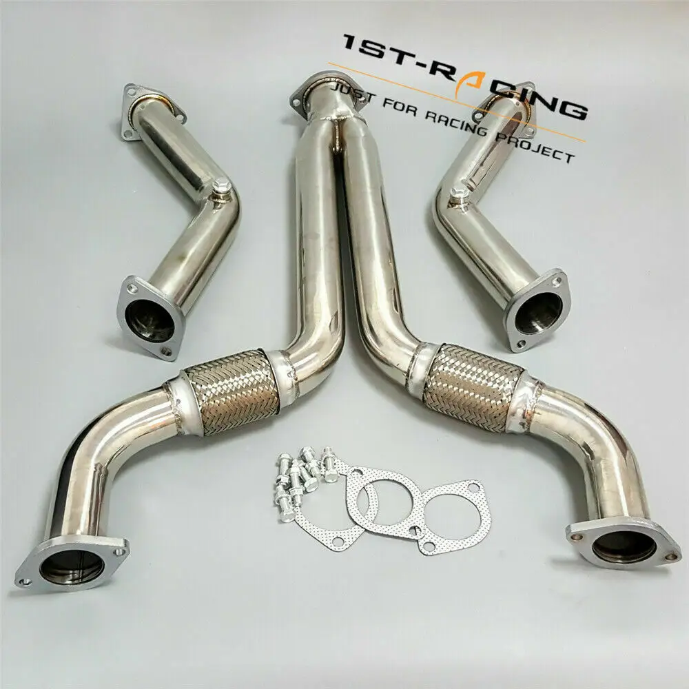 Stainless steel Y-pipe + Downpipe for 03-07 Nissan 350Z Z33 & Infiniti G35 V35 3.5L VQ35DE/ VQ35HR
