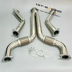 Stainless steel  Y-pipe + Downpipe for 03-07 Nissan 350Z Z33 & Infiniti G35 V35 3.5L VQ35DE/ VQ35HR