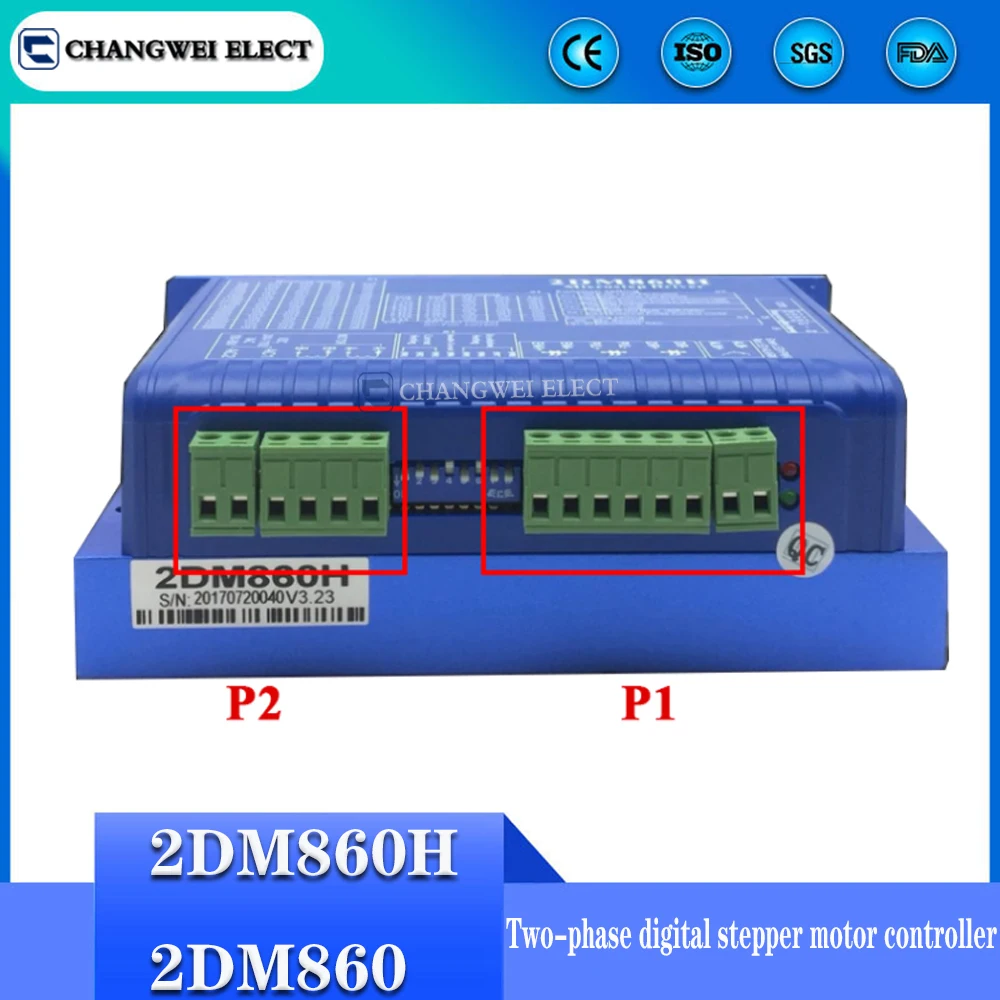 نك nema23/34-مرحلتين الرقمية وحدة تحكم في محرك متدرج 2DM860H/2DM860 mach3 نك النقش آلة موتور تحكم