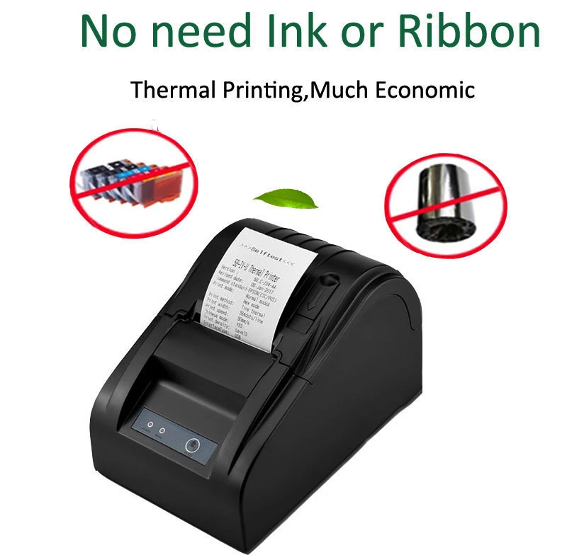 NETUM NT-5890T 58mm  USB Thermal Receipt Printer RS232 POS Printer for Restaurant and Supermarke