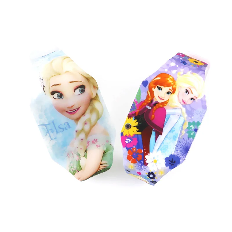 Disney-Reloj de pulsera Digital de dibujos animados para niñas, cronógrafo de Frozen con pantalla LED, calendario completo de plástico