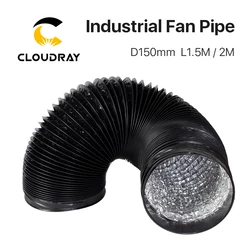 Exhaust Pipe Fabric Vent Ventilator Hose Dia 150mm 2m/Lot Plastic Flexible Telescopic Tube Intake Exhaust Duct