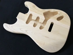 Unfinished Guitar Body, Ash wood SSS Guitar Replacement DIY