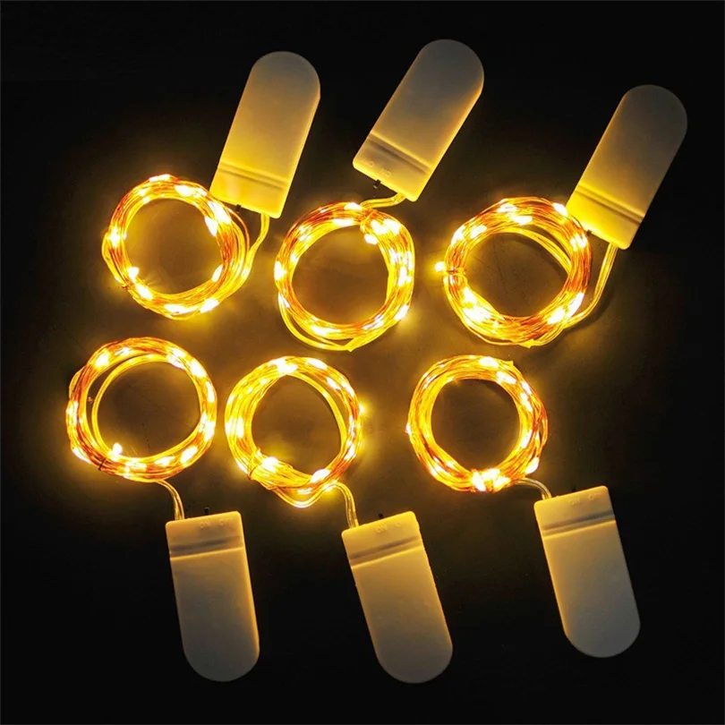 

10Pcs 1M 2M 3M 5M Copper Wire LED String lights Holiday lighting Fairy Garland For Christmas Tree Wedding Party Decoration