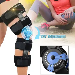 Orthopedic Support Knee Pads,Adjustable, 0-120 Degree Hinged Leg Band,Knee Brace Protector,Powerleg Bone Orthosis, Ligament Care