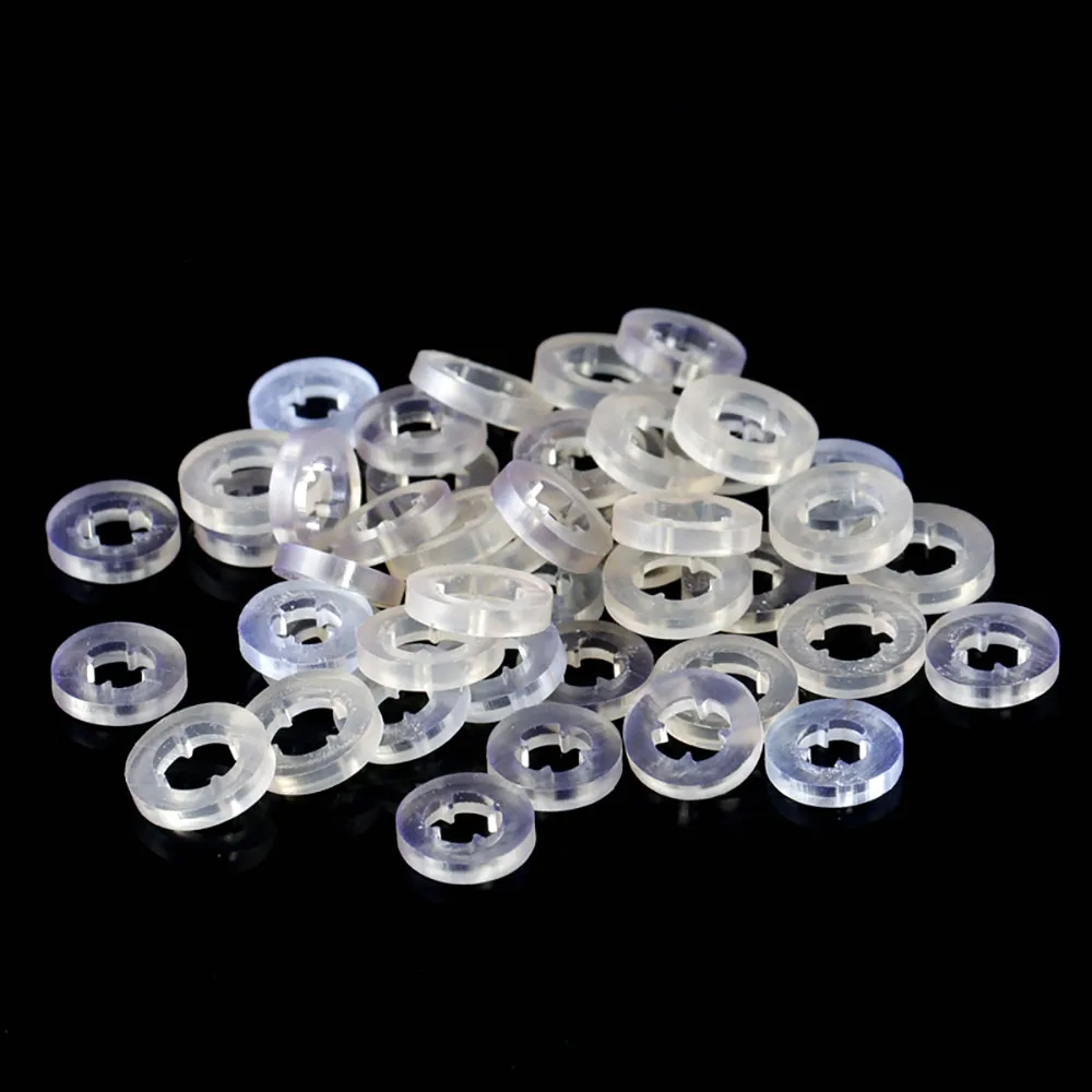 

5/10/20/50/100/200PCS M5 M6 Plastic Washers Flat Insulation Waterproof Transparent Locking Fasteners Tooth