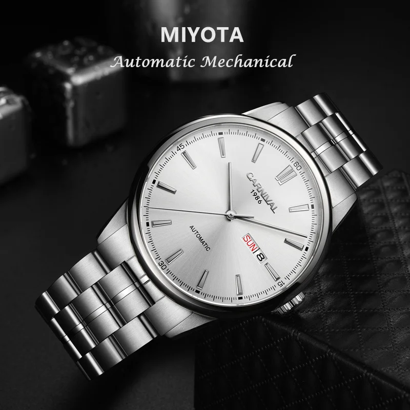 MIYOTA2023 mechanical watches men luxury brand Carnival automatic men watch gold military reloj hombre sapphire sport waterproof