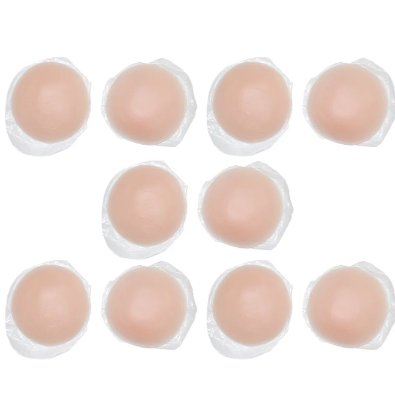 10x Herbruikbare Silicone Petal Adhesive Tepel Cover Onzichtbare Beha Pad Pasteitjes Nieuwe Zelfklevende Tepel Borst Pasties Cover # L35