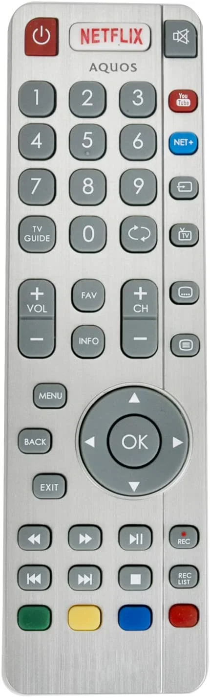 

Remote Control for SHARP TV LC40CFG6452K LC43CFG6352K LC43CFG6452K LC43CUG8461KS LC43CUG8462KS LC49CFG6351K LC49CFG6352E