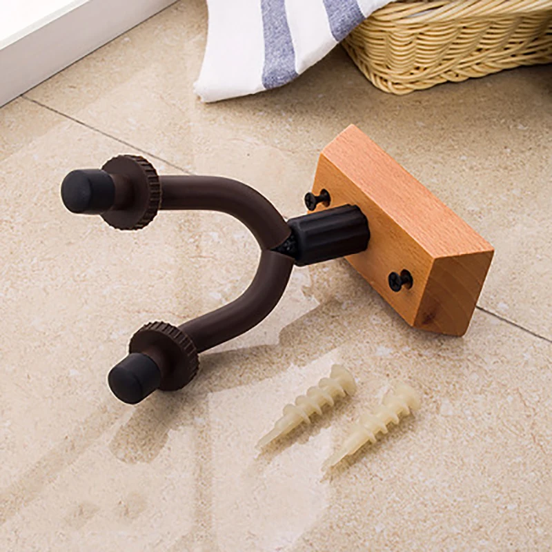 Guitar Hook Bakelite Guitar Ukulele Wooden Seat Hanger Guitar Wooden Base Wall Hook Guitar Accessories