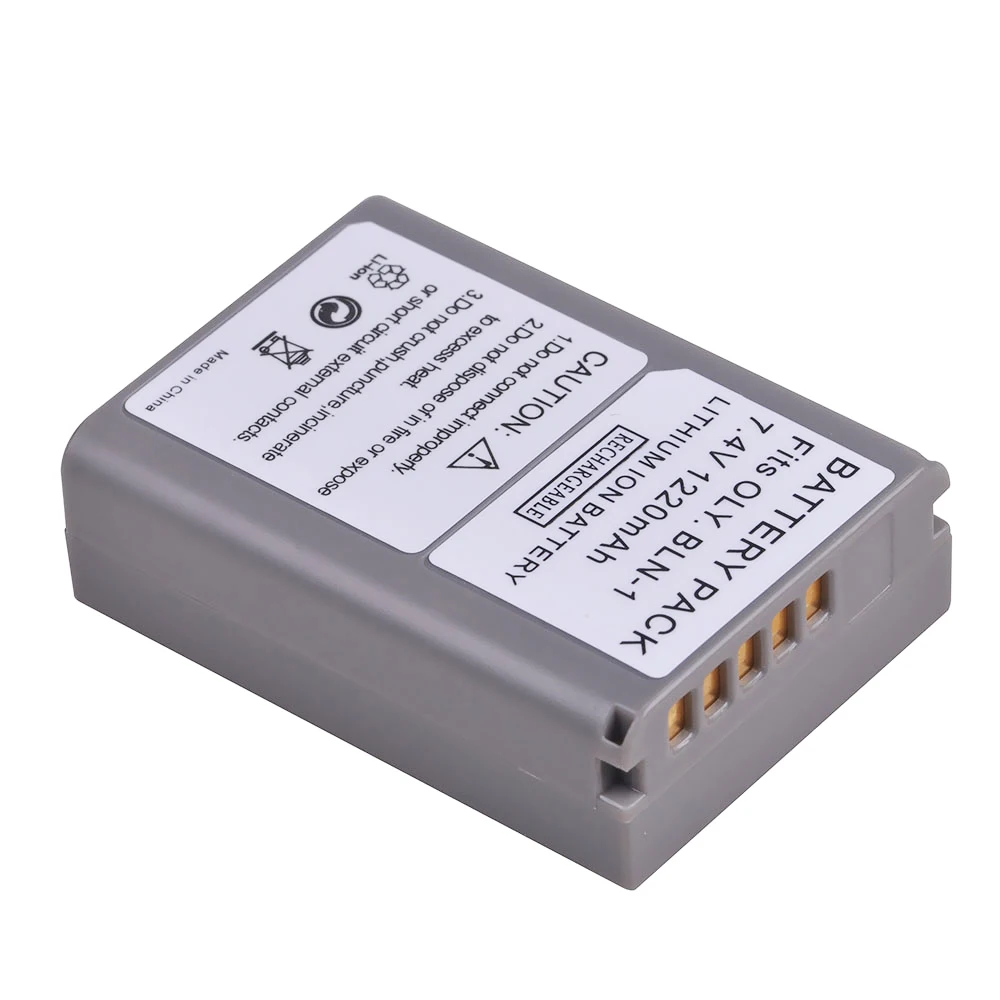 1220mAh PS-BLN1 BLN-1 Battery/BCN-1 Charger for Olympus OM-D E-P5,OM-D E-M1,OM-D E-M5,OM-D E-M5 Mark II,Pen F Digital SLR Camera