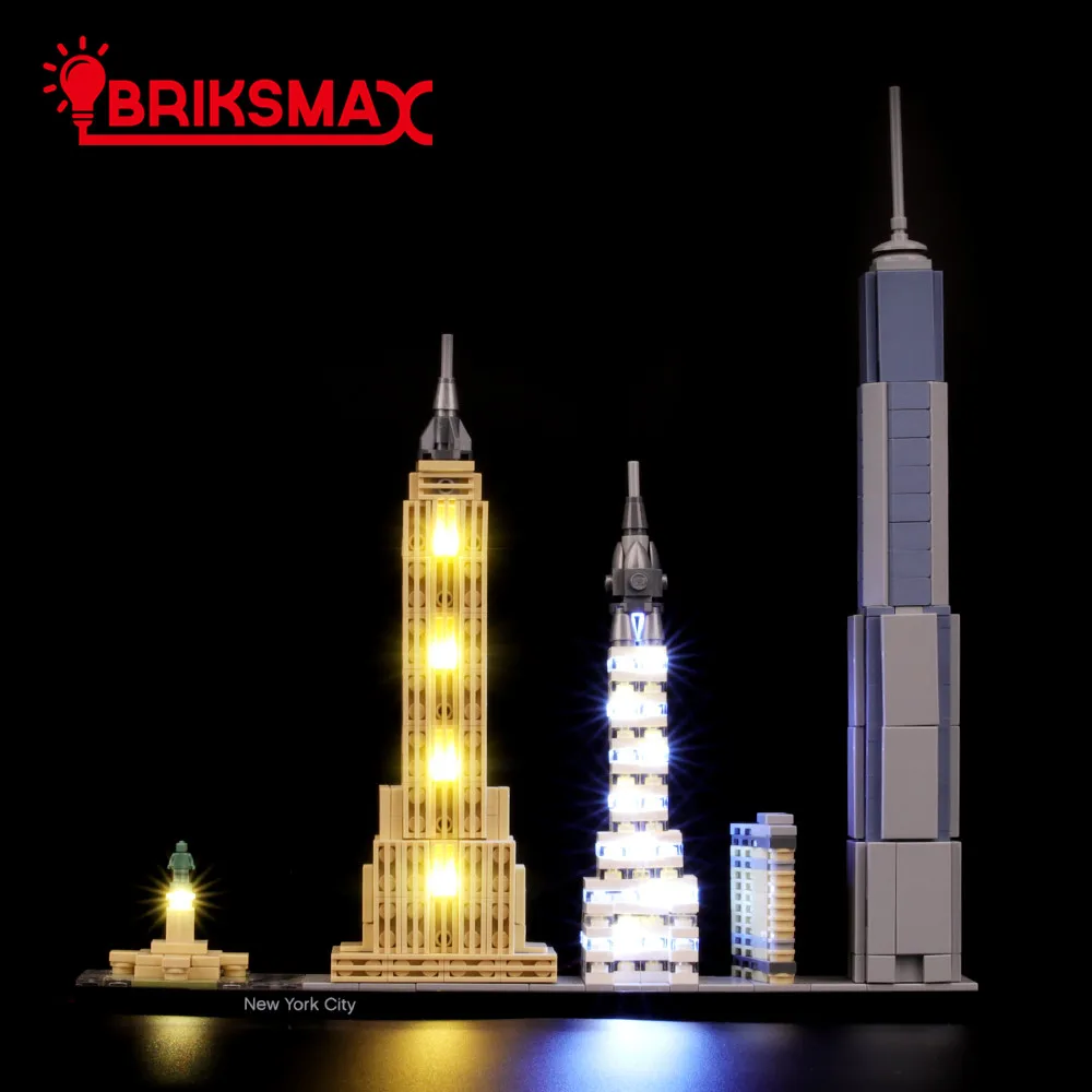 BriksMax Led Light Kit for 21028 New York City Building Blocks Set (NOT Include the Model) Toys for Children