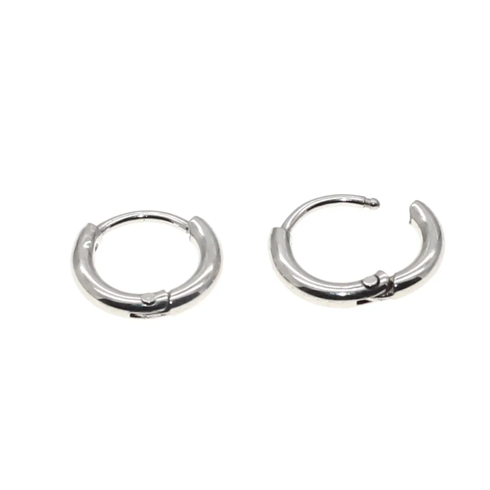 316 Edelstahl Creolen Mini 1,6mm Runde Form Erhältlich in 6MM 14MM 16mm Größen Klassischer Schlichter Stil Schmuckzubehör – Detail 10