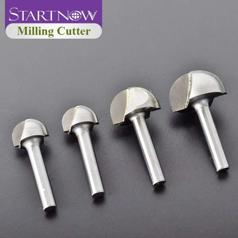 Imagem -03 - Startnow Peças Gravura Bits Carpintaria Fresas de Fundo Redondo Roteador Bit Fresas de Extremidade Ferramenta de Corte Cnc