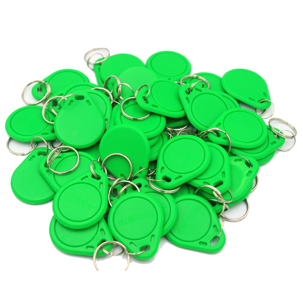 100 teile/los NO3 RFID Tag 125 KHz Proximity RFID Karte Keyfobs Schlüssel Fob TK4100 Tags EM4300 Chip Access Control Smart Card keyfob