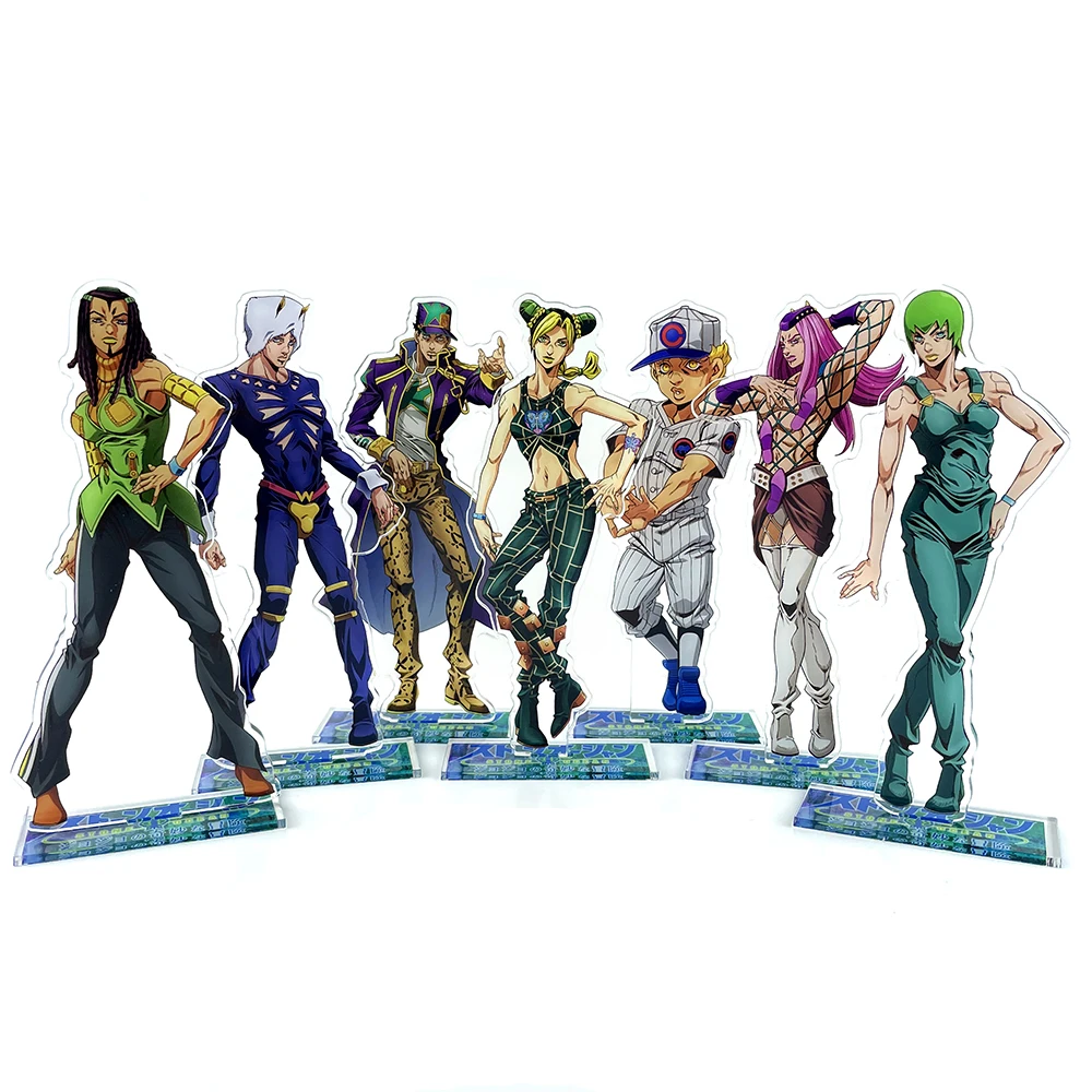 Jo no Bizarre Adventure Stone Ocean Jolyne Jotaro Hermes Anasui Emporio Weather acrylic standee figurines desk decoration