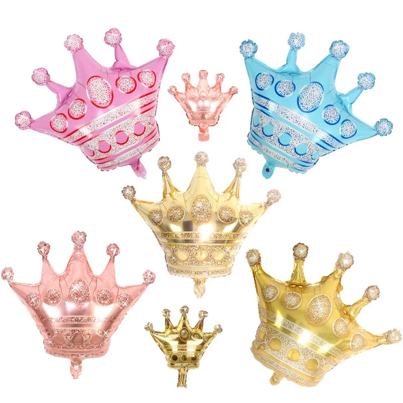 Large Crown Aluminum Film Aluminum Foil Balloon Medium Crown Bar Party Decoration Birthday Decoration Balloon