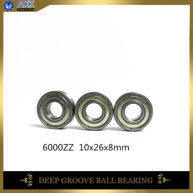 

6000ZZ Bearing ABEC-5 (10PCS) 10x26x8 mm Deep Groove 6000 ZZ Ball Bearings 6000Z 80100 Z