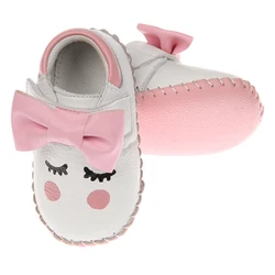 Animal printing genuine leather baby first walking shoes with assorted design