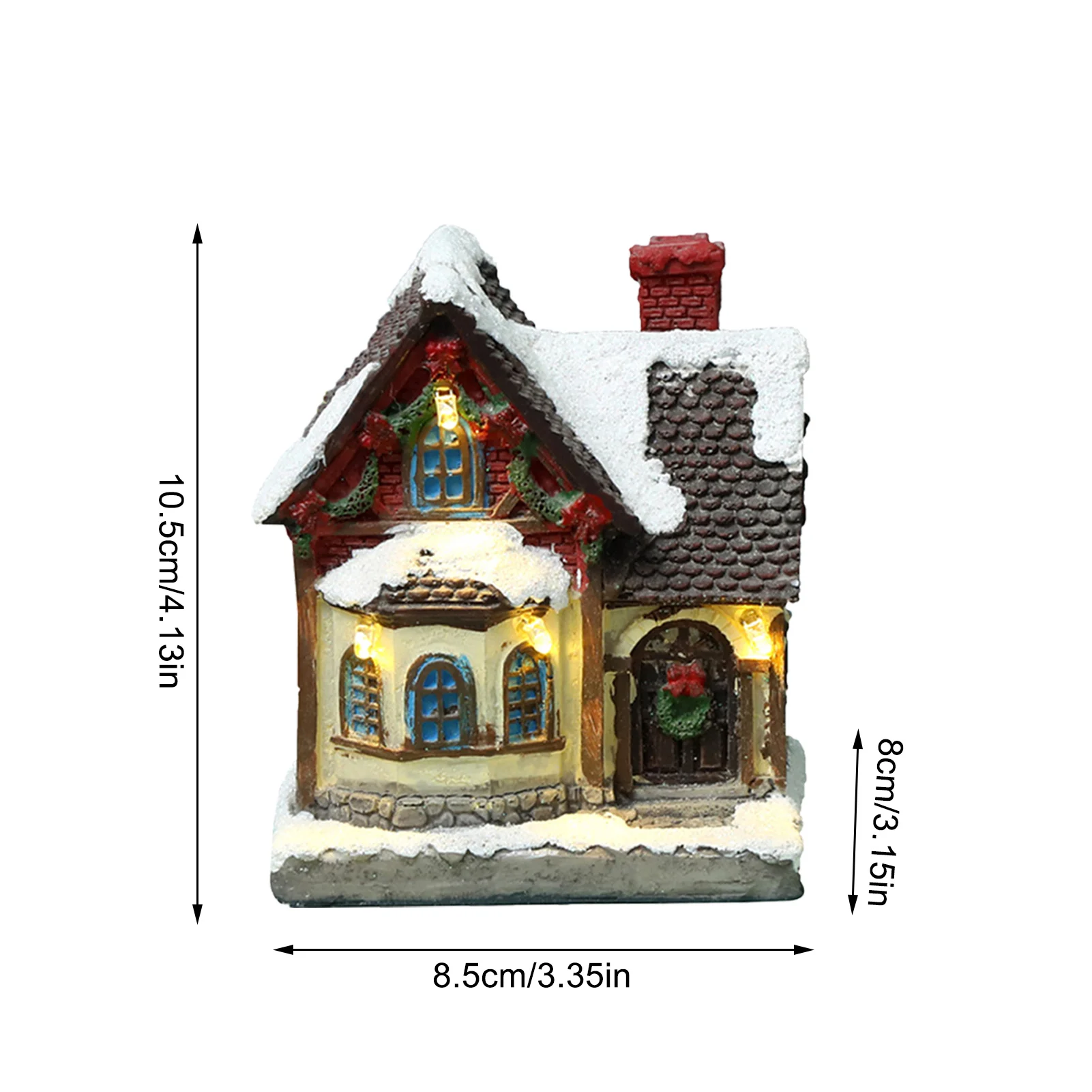 Christmas Village House Christmas Village Collection Indoor Room Decor Ornament With Warm Light