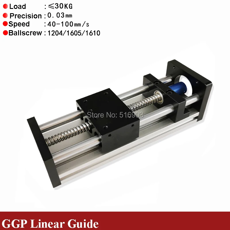 Free Shipped 50-700mm Effective Stroke CNC Linear Guide Stage Rail Motion Slide Table Ball Screw Actuator Module 3D Printer XYZ