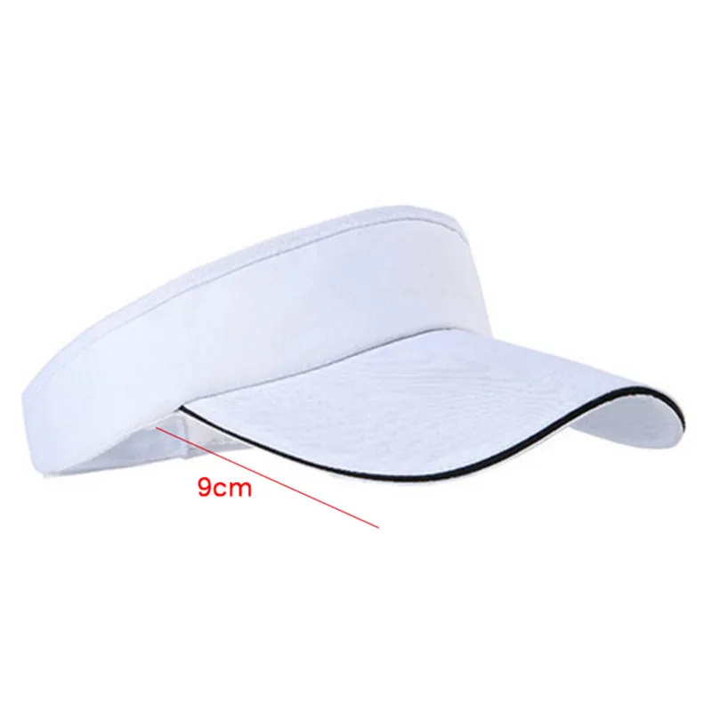 Unisex Empty Top Visor Cap Women Sunscreen Hats Man Cotton Snapback Cap Adjustable For Running Tennis Golf