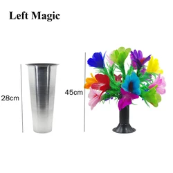 Magic Sleeve To Flower Magic Tricks Feather Flower Appearing Magic Props Sreet Stage Illusion Magician Accessary Gimmick Comedy