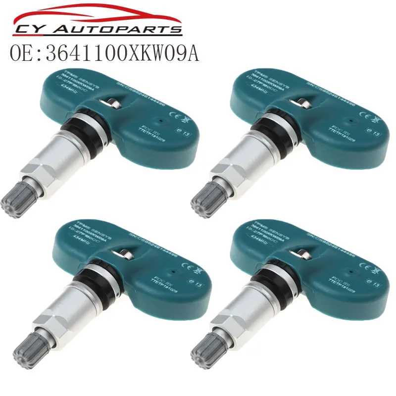 

4PCS New TPMS Sensor Tire pressure sensor Tpms For GREAT WALL GWM HAVAL H2/H9 434MHZ 3641100XKW09A Car Auto Accessories