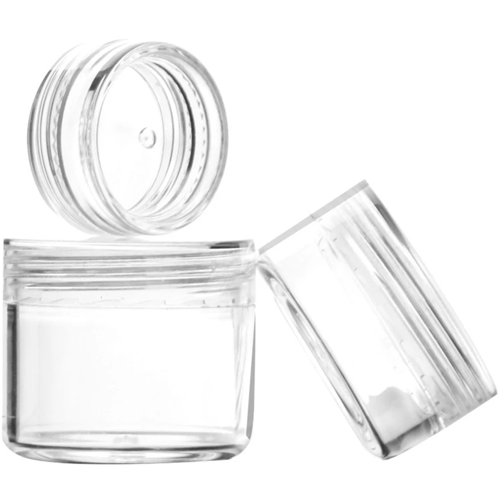 1pc 3g/5g/8g/10g Empty Plastic Cosmetic Makeup Jar Pots Transparent Sample Bottles Eyeshadow Cream Lip Balm Container