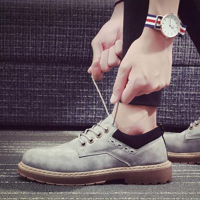 New Spring Autumn British Wind Retro Tooling Shoes Fashion Casual Shoes Sneakers Men Zapatos De Hombre Men Loafers