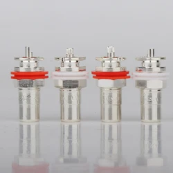8Pcs RS3006 Silver Plated RCA Phono Chassis Panel Mount Female Socket Adapter