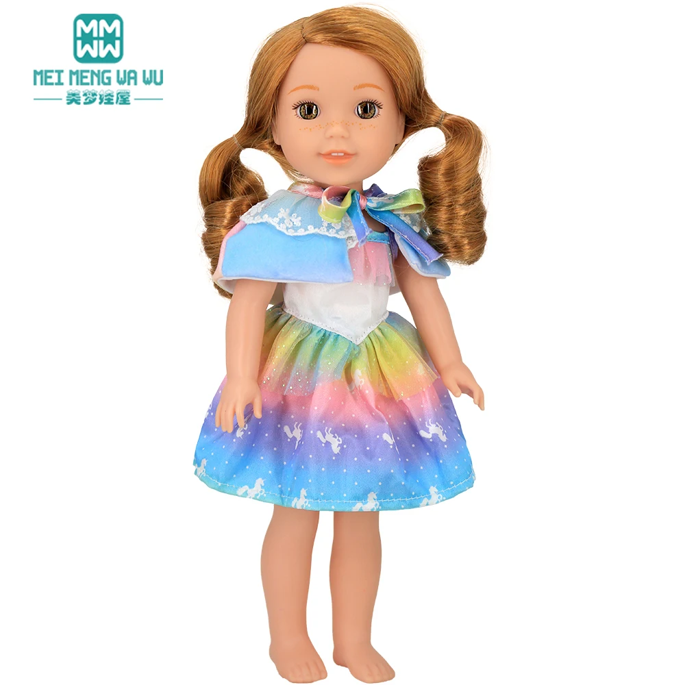 14 Inch 35CM Toys Doll clothes Crawling born baby American Doll Fashion princess dress Girl's gift