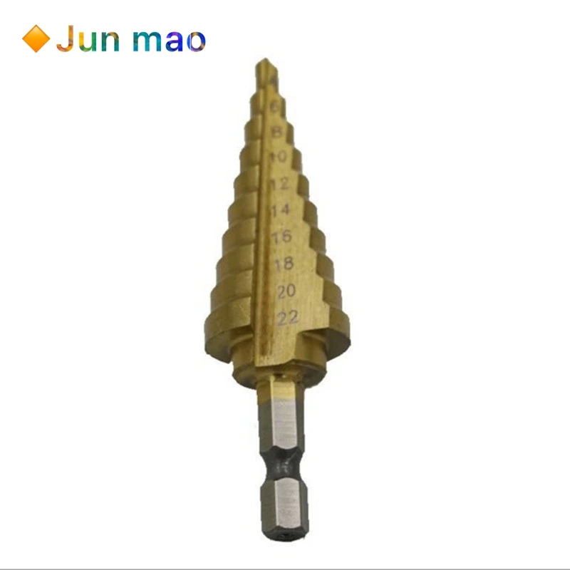 

1pcs 4-22MM 4241 Hex T1Drill Bit Hole Cutter For Sheet High Speed Steel Woodworking Wood Metal Drilling Power Tools