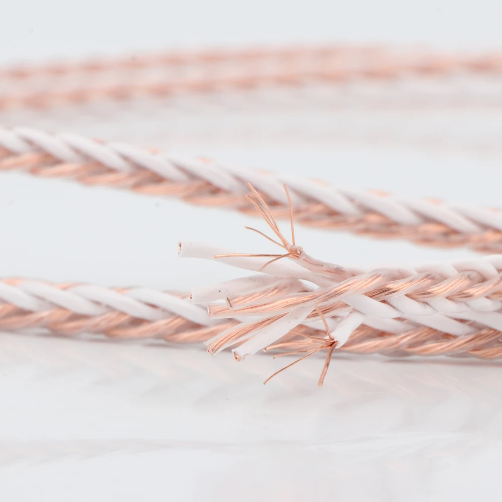 Hifi 4TC كابل مكبر الصوت OCC النحاس اوديوفيلي سلك مكبر الصوت ل أمبير/مكبر الصوت Hifi الصوت لتقوم بها بنفسك كابل مكبر الصوت