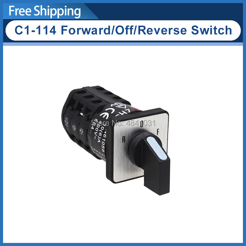 Changeover Switch ZH-A EN61058 Motor Forward/Off/Reverse For SIEG C1-114 Grizzly M1015 SOGI M1-150 Mr.Meister Compact 7